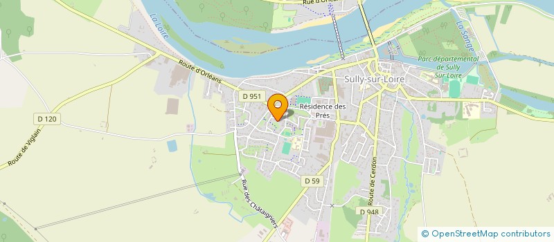 localisation de l'entreprise MADAME MELANIE BLAIN à SULLY-SUR-LOIRE