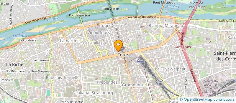 localisation de l'entreprise MADAME MELANIE BLANC  TOURS