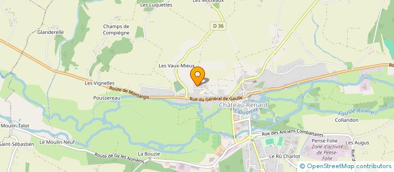 localisation de l'entreprise MADAME MELANIE BLANC à CHATEAU-RENARD