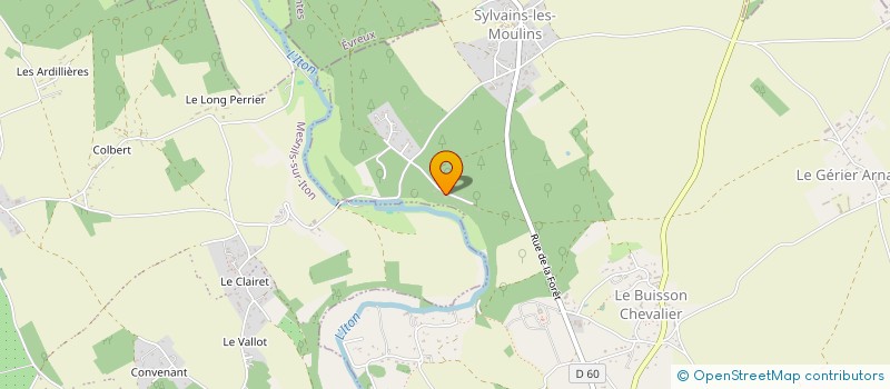 localisation de l'entreprise MADAME MELANIE BLANCHARD  SYLVAINS-LES-MOULINS