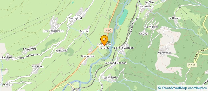 localisation de l'entreprise MADAME MELANIE BLANCHET  LA PLAGNE TARENTAISE