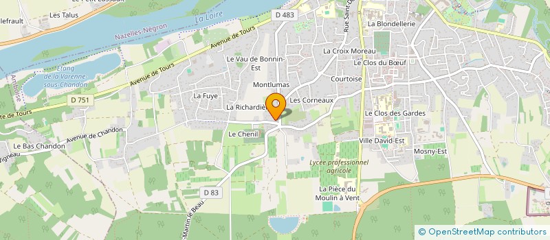 localisation de l'entreprise MADAME MELANIE BLANCHET  AMBOISE