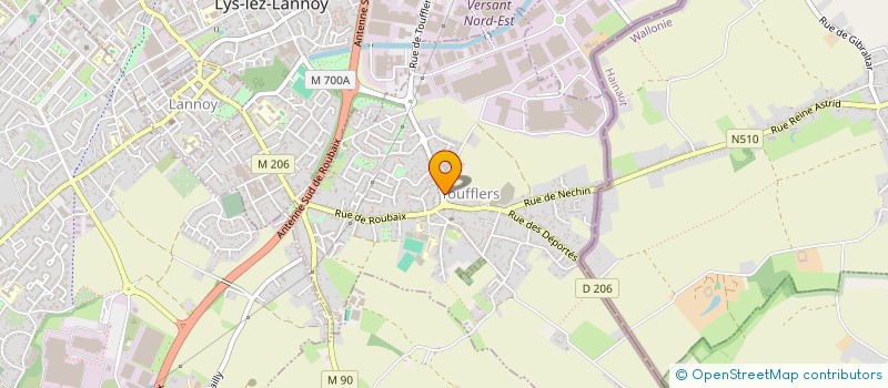 localisation de l'entreprise MADAME MELANIE BLANCKAERT  TOUFFLERS