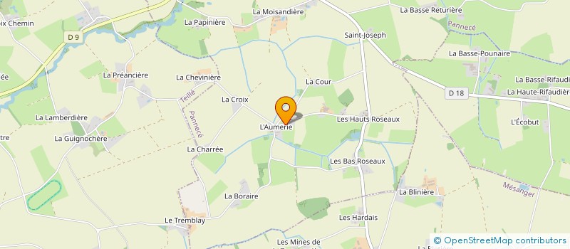 localisation de l'entreprise MADAME MELANIE BLINEAU  PANNECE