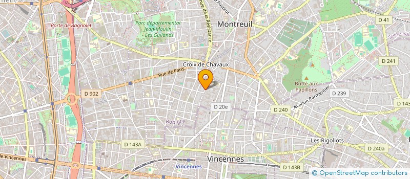 localisation de l'entreprise MADAME MELANIE BLOCH à MONTREUIL