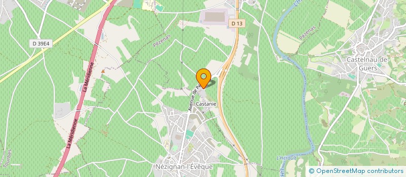 localisation de l'entreprise MADAME MELANIE BLONDIN à PEZENAS
