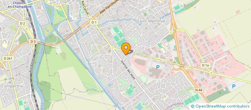 localisation de l'entreprise MADAME MELANIE BLOSSE  CHALONS-EN-CHAMPAGNE