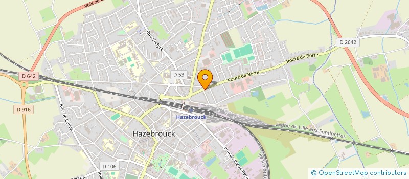 localisation de l'entreprise MADAME MELANIE BLOT à HAZEBROUCK