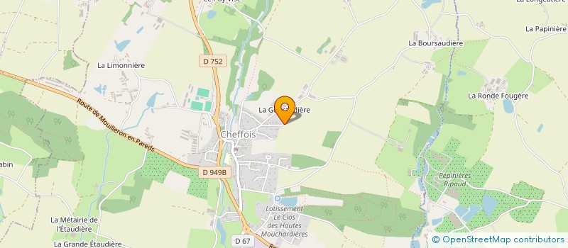 localisation de l'entreprise MADAME MELANIE BODIN  CHEFFOIS