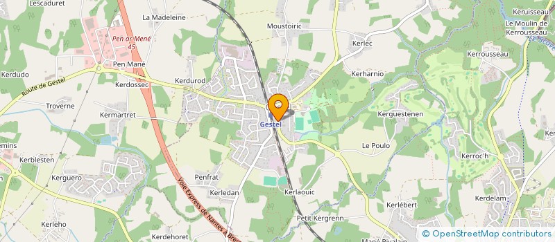 localisation de l'entreprise MADAME MELANIE BONNABESSE  GESTEL