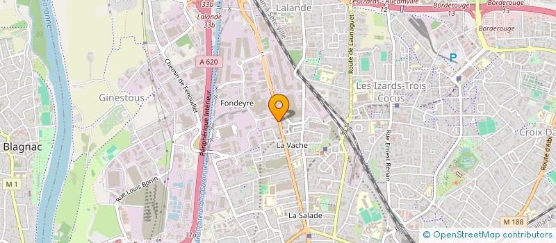 localisation de l'entreprise MADAME MELANIE BONNAFFOUS  TOULOUSE