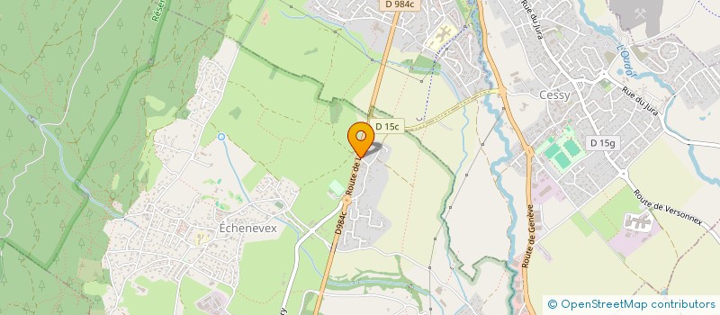 localisation de l'entreprise MADAME MELANIE BONNE  ECHENEVEX