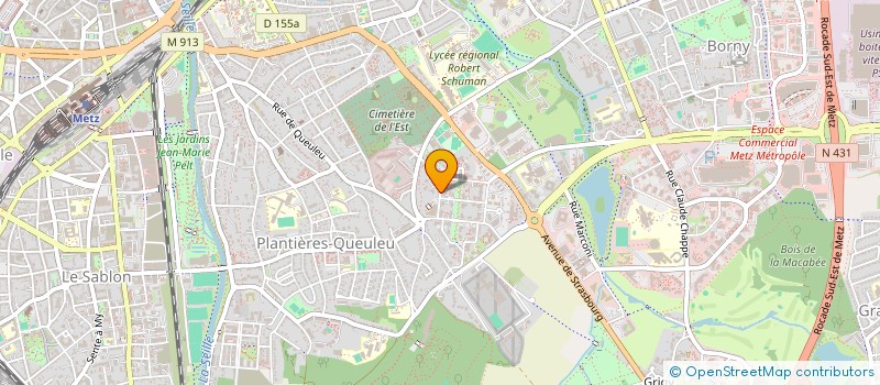 localisation de l'entreprise MADAME MELANIE BONNEAU  METZ