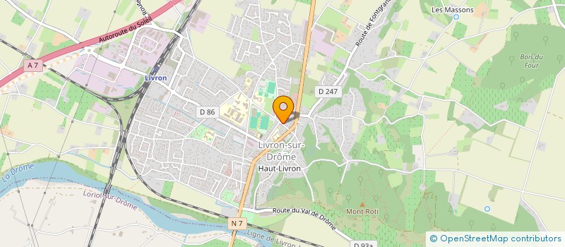 localisation de l'entreprise MADAME MELANIE BONTEMPS  LIVRON-SUR-DROME