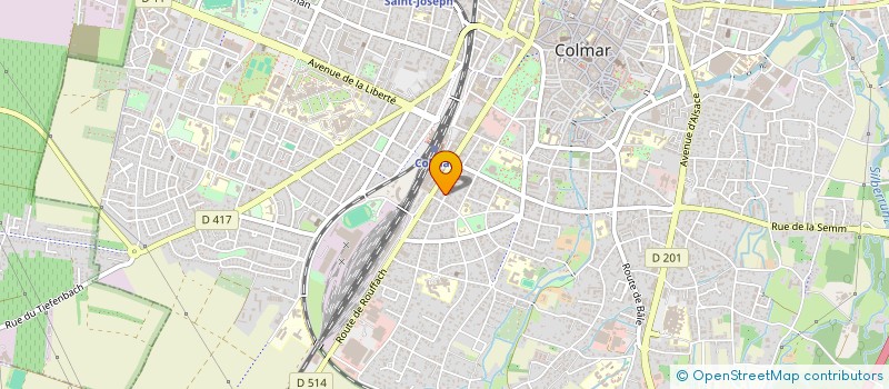 localisation de l'entreprise MADAME MELANIE BORCHERS  COLMAR