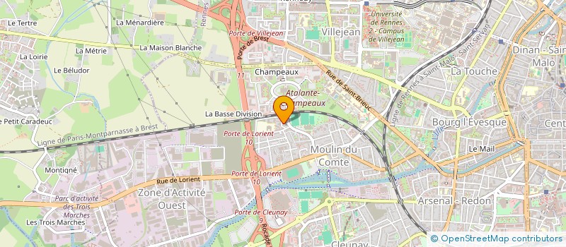 localisation de l'entreprise MADAME MELANIE BORDONADO  RENNES