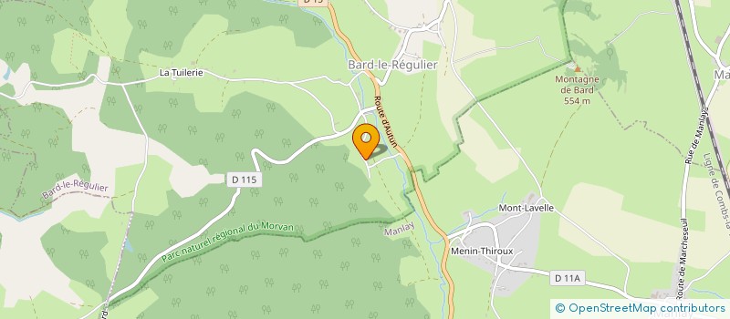 localisation de l'entreprise MADAME MELANIE BORRAS  BARD-LE-REGULIER