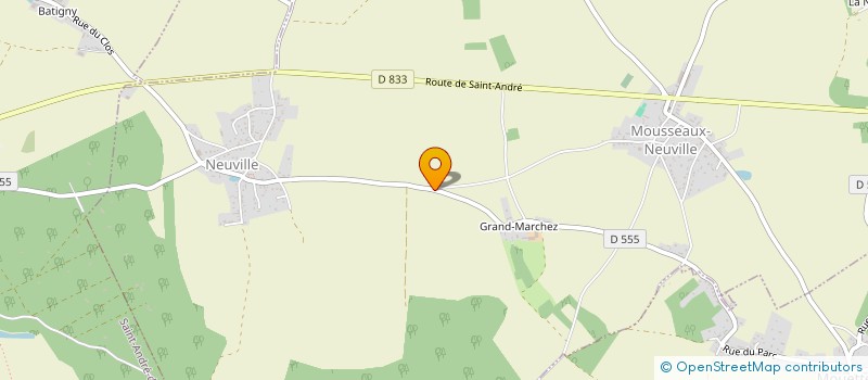 localisation de l'entreprise MADAME MELANIE BOUCARD  MOUSSEAUX-NEUVILLE