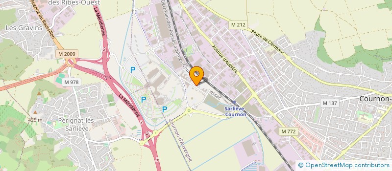 localisation de l'entreprise MADAME MELANIE BOUET  COURNON-D'AUVERGNE