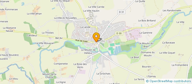 localisation de l'entreprise MADAME MELANIE BOUGET à IFFENDIC