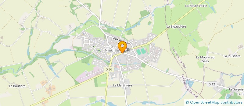 localisation de l'entreprise MADAME MELANIE BOUHIER  NIEUL-LE-DOLENT