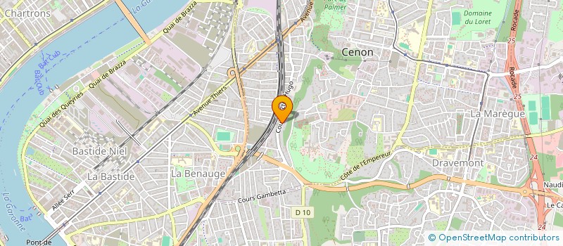 localisation de l'entreprise MADAME MELANIE BOURDAA  CENON