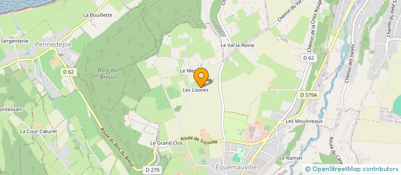 localisation de l'entreprise MADAME MELANIE BOURDON  EQUEMAUVILLE