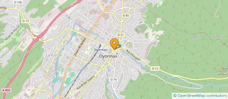 localisation de l'entreprise MADAME MELANIE BOURDY à OYONNAX