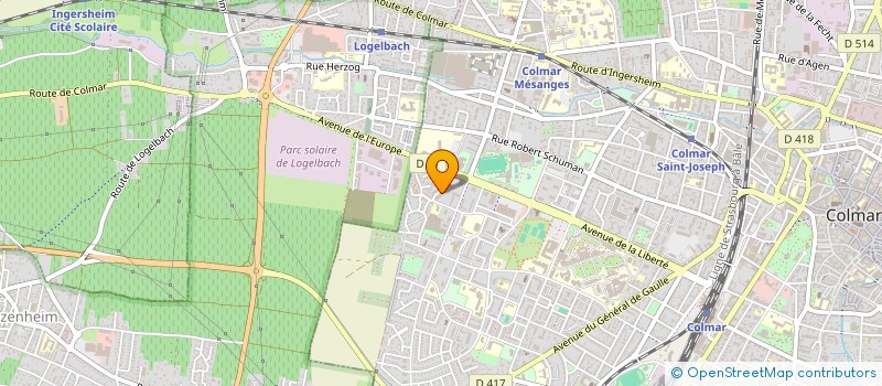 localisation de l'entreprise MADAME MELANIE BOURGEOIS  COLMAR