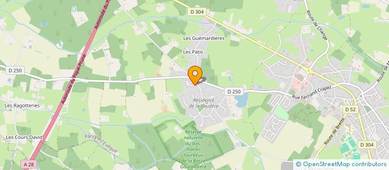 localisation de l'entreprise MADAME MELANIE BOURGEOIS  PARIGNE-L'EVEQUE