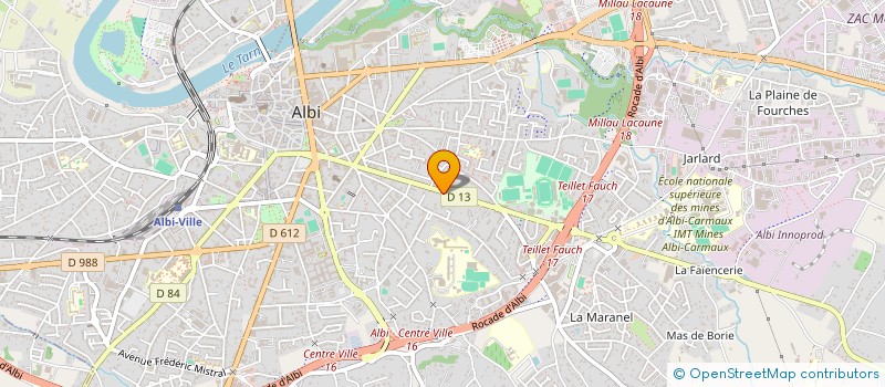 localisation de l'entreprise MADAME MELANIE BOURGOGNE à ALBI