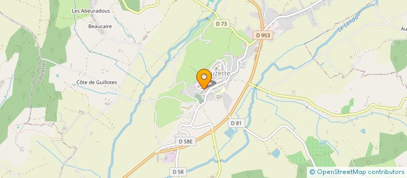 localisation de l'entreprise MADAME MELANIE BOURRIERES  LAUZERTE