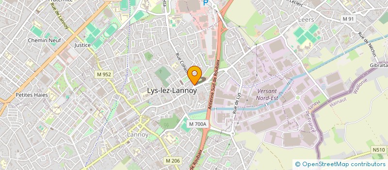 localisation de l'entreprise MADAME MELANIE BRASSEUR  LYS-LEZ-LANNOY