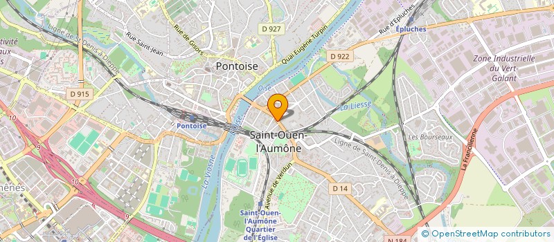 localisation de l'entreprise MADAME MELANIE BRAUT  SAINT-OUEN-L'AUMONE