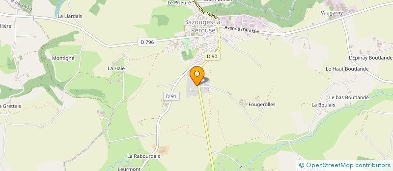 localisation de l'entreprise MADAME MELANIE BREAL  BAZOUGES-LA-PEROUSE