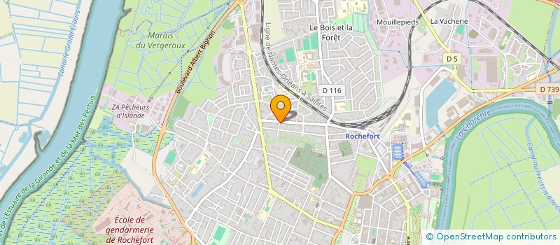 localisation de l'entreprise MADAME MELANIE BRISSON  LA ROCHELLE