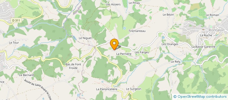 localisation de l'entreprise MADAME MELANIE BROUILLET  RONTALON