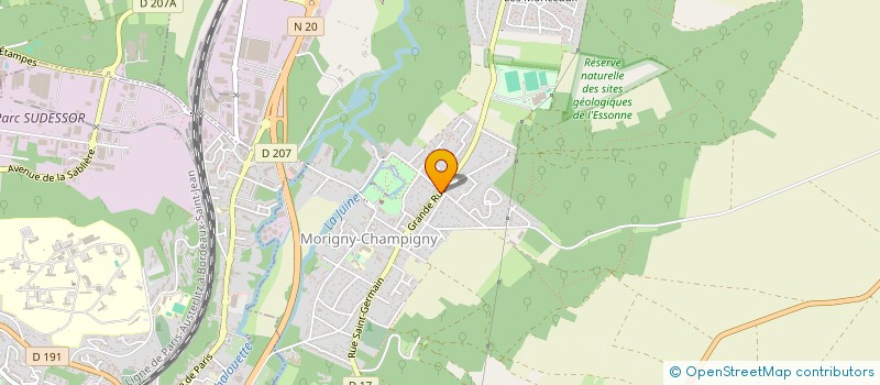 localisation de l'entreprise MADAME MELANIE BROUSSOUX à MORIGNY-CHAMPIGNY