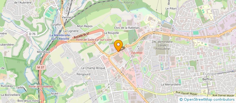 localisation de l'entreprise MADAME MELANIE BRUNET  SAINT-CYR-SUR-LOIRE