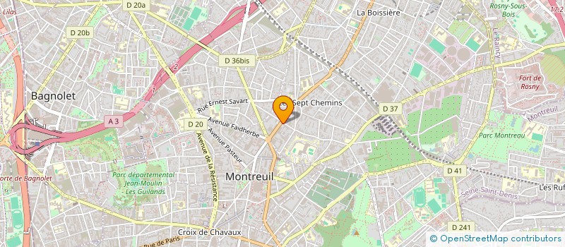 localisation de l'entreprise MADAME MELANIE BRUNOT  MONTREUIL