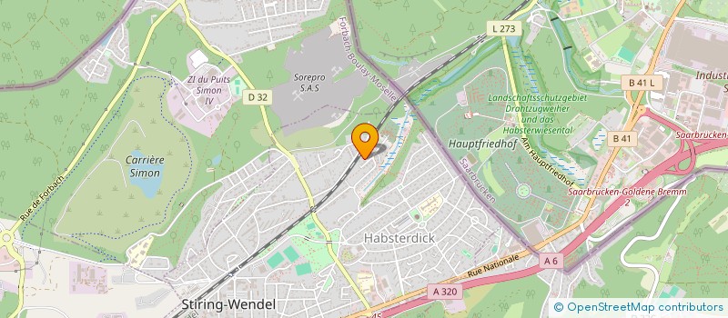 localisation de l'entreprise MADAME MELANIE BUA  STIRING-WENDEL