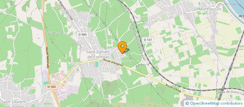 localisation de l'entreprise MADAME MELANIE BUENO  SAINT-GENIES-DE-COMOLAS