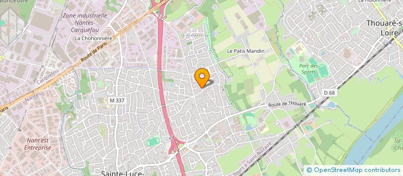 localisation de l'entreprise MADAME MELANIE BUREAU  SAINTE-LUCE-SUR-LOIRE