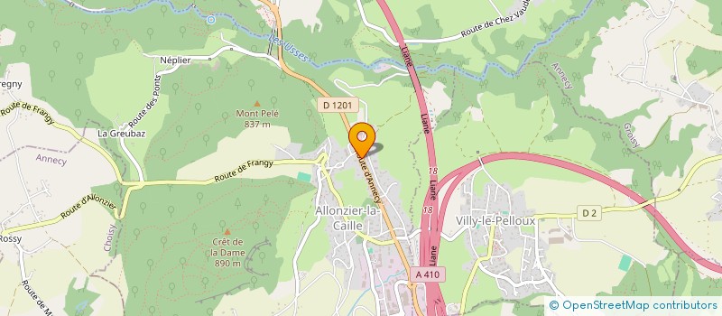 localisation de l'entreprise MADAME MELANIE BUREAU-NEYROUD  ALLONZIER-LA-CAILLE