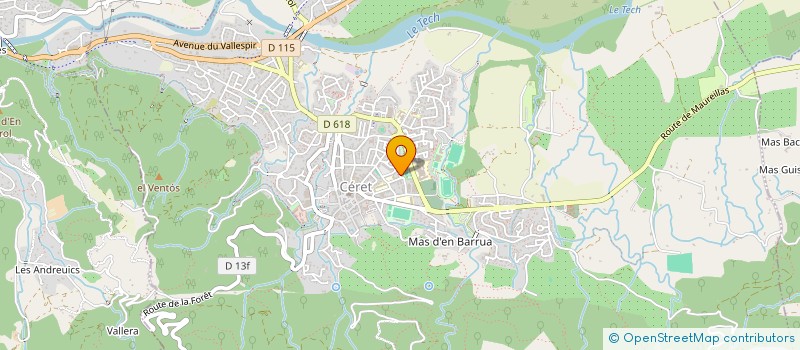 localisation de l'entreprise MADAME MELANIE BURTAUX  CERET