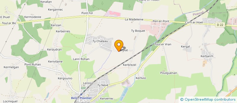 localisation de l'entreprise MADAME MELANIE BUSNEL à PLOEMEL