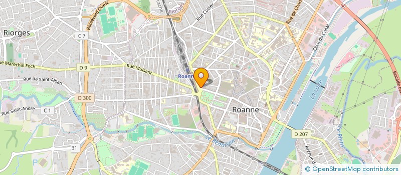 localisation de l'entreprise MADAME MELANIE CAILLEAU  ROANNE