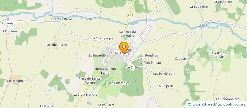 localisation de l'entreprise MADAME MELANIE CAMAIN  CHARNIZAY