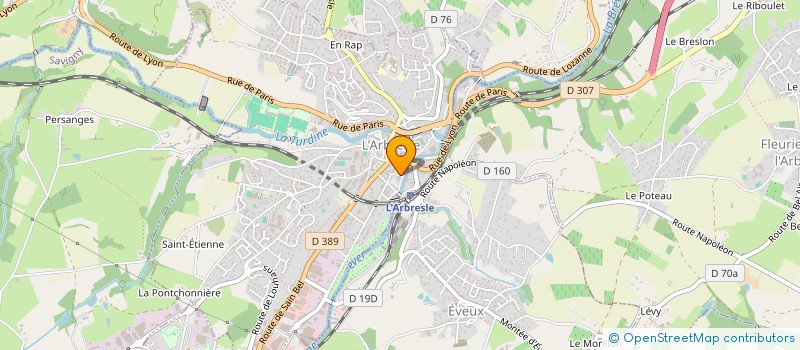 localisation de l'entreprise MADAME MELANIE CAMBON  L'ARBRESLE