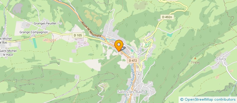 localisation de l'entreprise MADAME MELANIE CAMELIN  SALINS-LES-BAINS